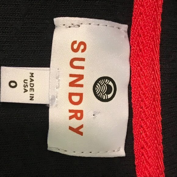 Sundry Sweater Cardigan Womens 0 Or XS Navy Blue Open Front Baggy - Picture 3 of 8